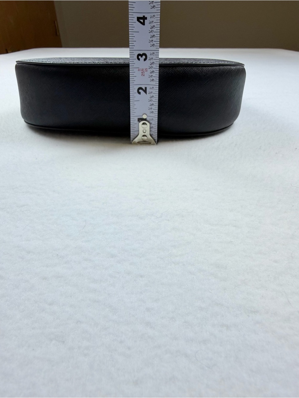 Tory Burch Black Saffiano Leather Small Crescent / Shoulder Bag Gold Hardware - Picture 11 of 13